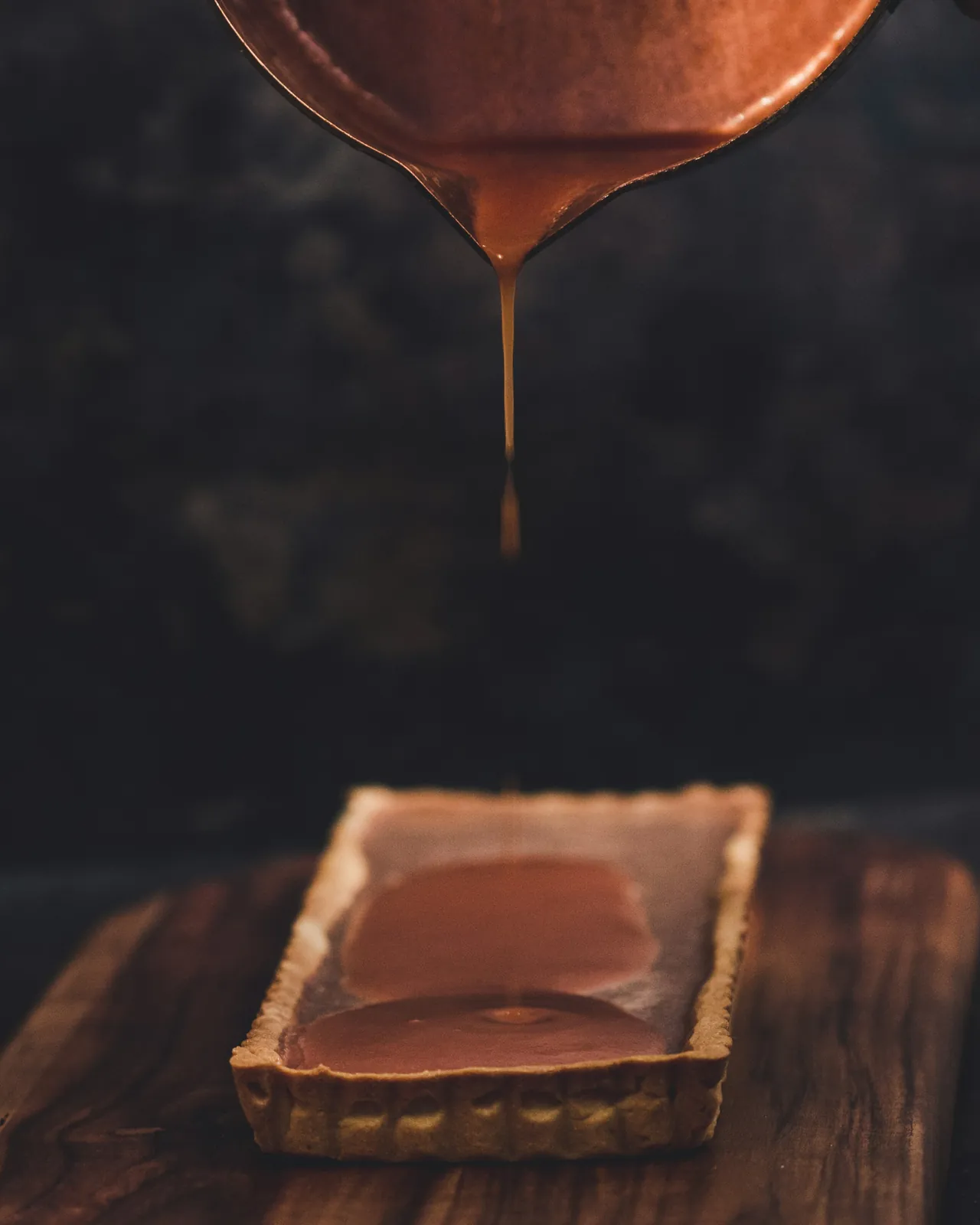 Square tart shell – Chocolate
